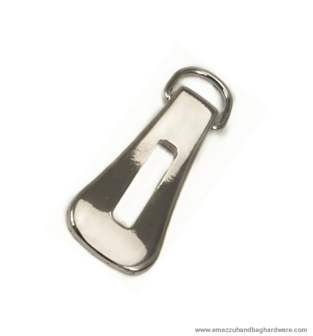 Zipper puller nickel 45X19 mm./ 10 mm.