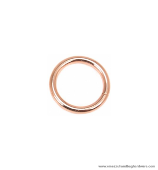 O-Ring pink gold 20X15 mm.