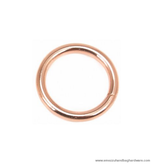 O-Ring pink gold 35X25 mm.