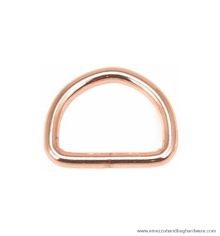 D-Ring pink gold 35X28 / 26 mm.