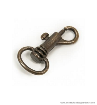 Swivel hook Antique brass 33X17 /13 mm.