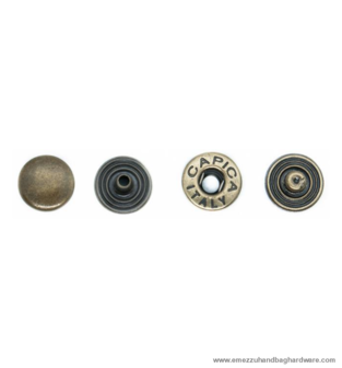 Snap Fasteners antique brass &Oslash; 14 mm.