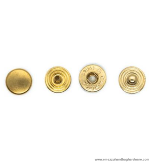 Snap Fasteners gold Ø 14 mm.