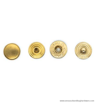 Snap Fasteners gold &Oslash; 14 mm.