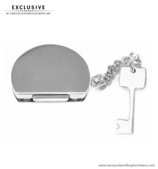 Handbag lock nickel 45X35 mm.