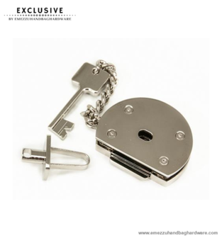 Handbag lock nickel 45X35 mm.