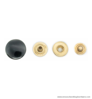 Snap Fasteners black &Oslash; 17 mm.