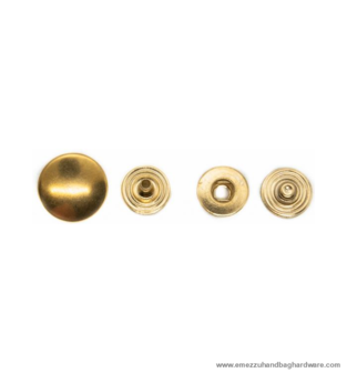 Snap Fasteners gold Ø 17 mm.