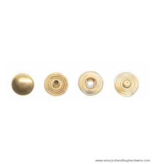 Snap Fasteners gold Ø 12 mm.