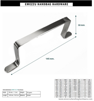 Bag handle 145 mm.