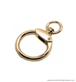 Swivel hook gold 46X29/22 mm.