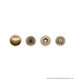 Snap Fasteners antique brass &Oslash; 12 mm.