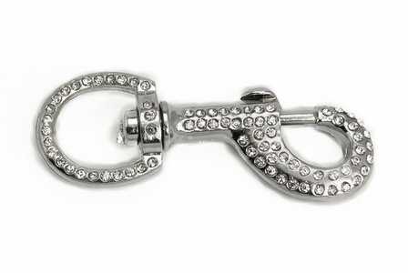 Snap hook strass 85X30/21 mm.