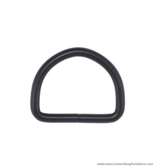 D-Ring, matt black 26 mm.