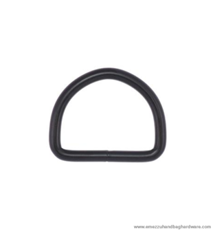 D-ring, matt black 21 mm.