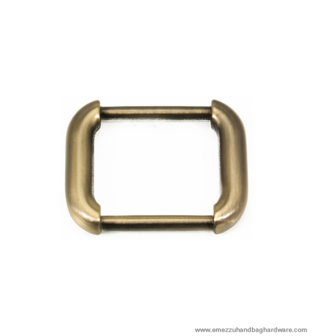 Ring brushed brass 34X28 mm. / 20 mm.