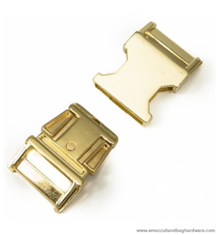 Side release buckle Gold 58X31 /25 mm.