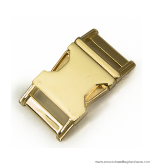 Side release buckle Gold 58X31 /25 mm.