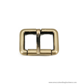 Roller buckle Antique brass 43X30 /30 mm.