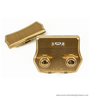 Amiet Combination lock Gold 52X45 mm.