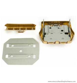 Amiet Combination lock Gold 52X45 mm.