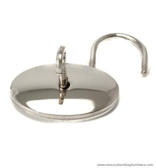 Oval padlock Nickel 45X45 mm.