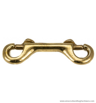 Double snap hook gold 90X22 /10 mm.