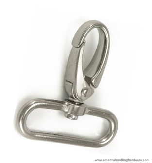 Swivel snap hook nickel 51X47/39 mm.