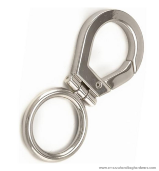 Snap hook nickel 105X48/32 mm.