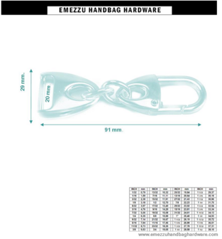 Attachment Gold 91X29/20 mm.