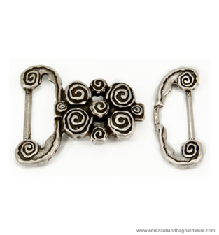 Buckle Old nickel 80X60/44 mm. 