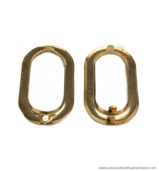 Eyelet gold 60X35mm. / 46 mm.