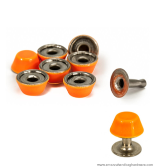 Fluo rivet orange  11 mm. X &Oslash; 11 mm.