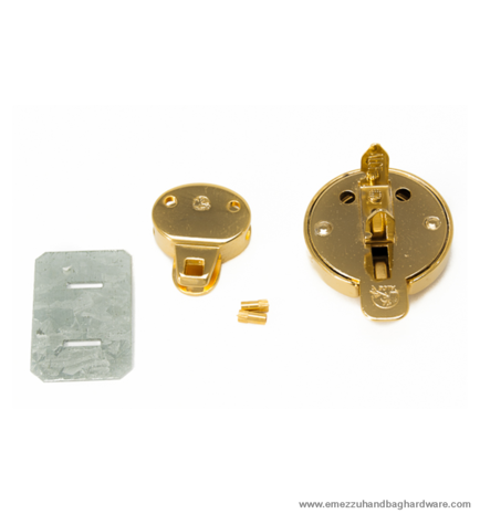 Handbag lock gold 56X37 mm.