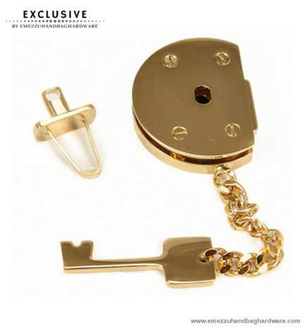 Handbag lock gold 45X35 mm.