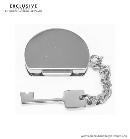 Handbag lock nickel 45X35 mm.