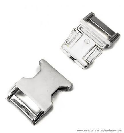 Side release buckle Nickel 58X31 /25 mm.