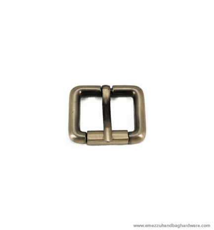 Roller buckle Antique brass 37X30 /25 mm.