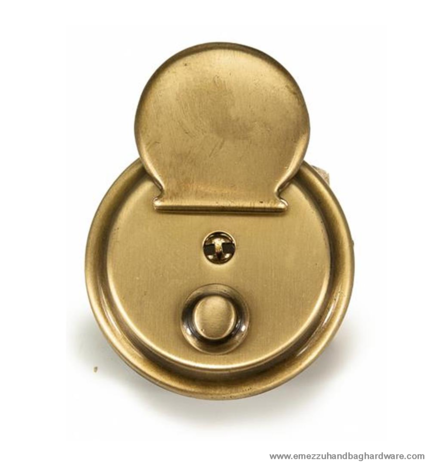 Handbag lock gold 62X51 mm.