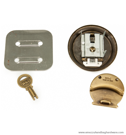 Handbag lock gold 62X51 mm.