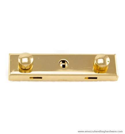 Bag frame lock gold 66X16 mm.