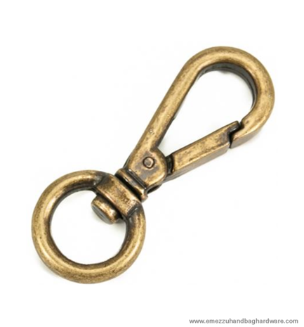 Swivel hook Antique brass 50X20/12mm.
