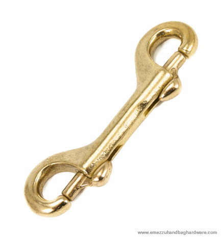 Double snap hook gold 90X22 /10 mm.