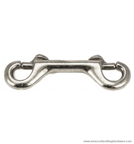 Double snap hook nickel 90X22 /10 mm.