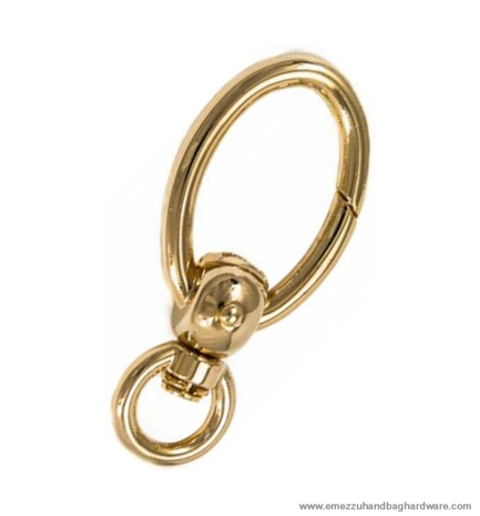 Swivel hook gold 77X35/15 mm.