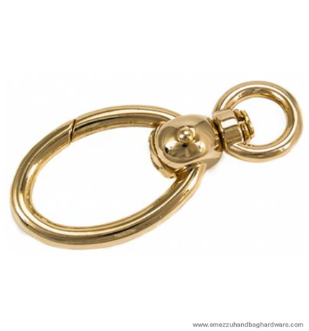 Swivel hook gold 77X35/15 mm.