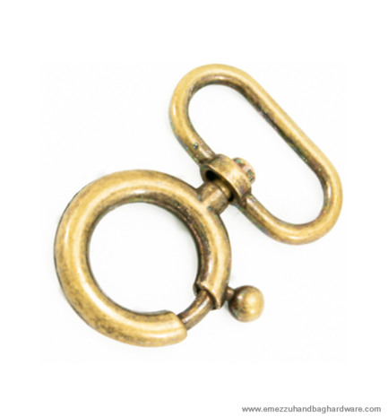 Swivel hook Antique gold 47X29/16 mm.