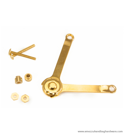 Suitcase hinge gold 60x60 mm.