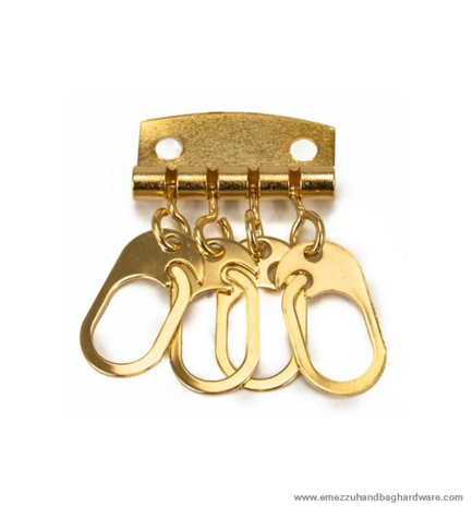Keychain gold 33 X 18 mm. 
