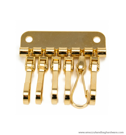 Keychain gold 48 X 18 mm. 